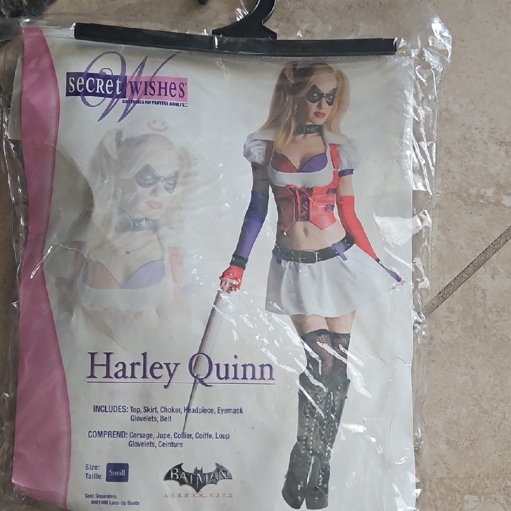 Harley Quinn Costume  - Red, Purple, White